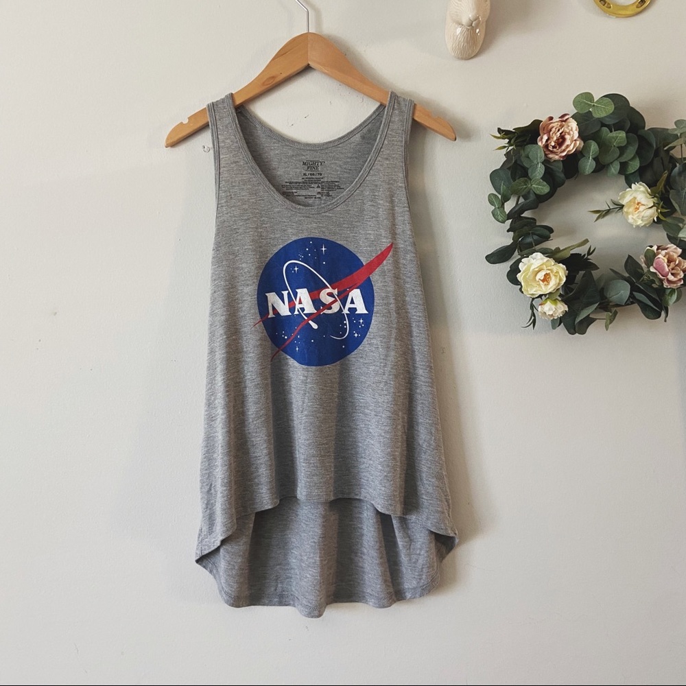 Mighty Fine Gray NASA Tank Top